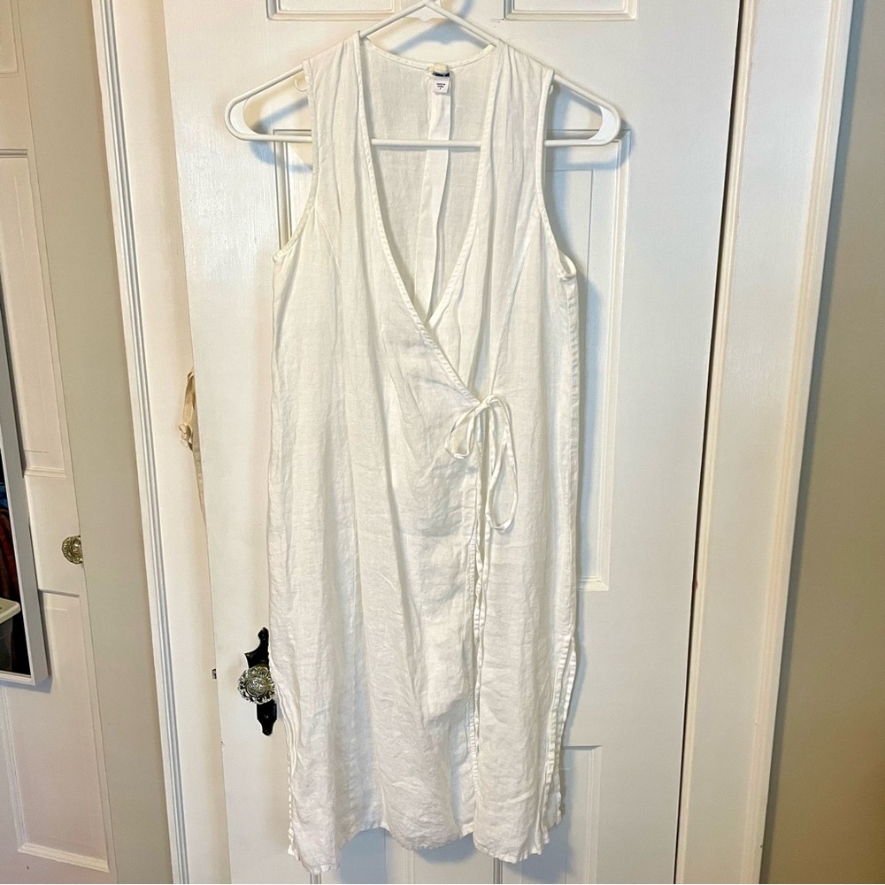 Eileen Fisher Linen Wrap Dress